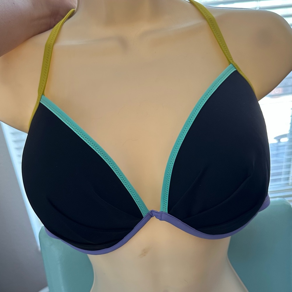 NWOT Victoria’s Secret The Fabulous strappy push-up swimsuit bikini top 36DD - Picture 5 of 5
